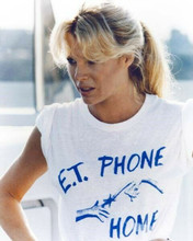 Kim Basinger wears E.T. t-shirt 1980's pose 8x10 inch photo