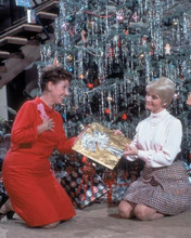 The Brady Bunch Florence Henderson gives Ann B Davis gift under Christmas tree