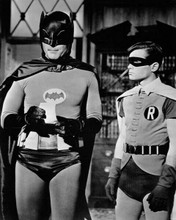 Batman 1966 Adam West and Burt Ward looking serious 8x10 inch photo