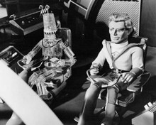 Fireball XL5 1962 TV series Robert the Robot & Steve Zodiax in ship 8x10 photo