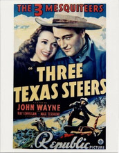 The 3 Mesquiteers John Wayne Three Texas Steers Ray Corrigan 8x10 photo artwork