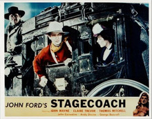 Stagecoach 1939 John Wayne Claire Trevor 8x10 photo classic stagecoach scene