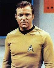 William Shatner in classic James T Kirk pose Star Trek 8x10 inch photo