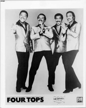 The Four Tops 1970's smiling Motown portrait 8x10 inch photo