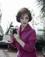 Gina Lollobrigida early 1960's taking photographs with her camera 8x10 photo