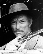 Lee Van Cleef holding Remington 1858 New Army as Angel Eyes Good Bad Ugly 8x10