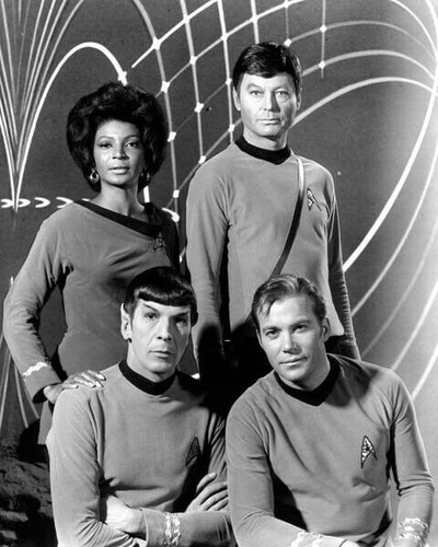 Star Trek TV season 2 Kirk Spock Bones & Uhura by star chart 8x10 inch ...