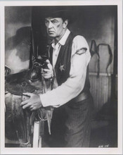 Gary Cooper with bloody arm draws gun in stable High Noon 8x10 photo