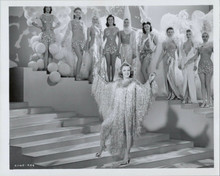 Frances Langford in shimmering costume with dancing girls 8x10 photo