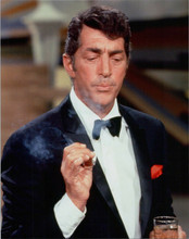 Dean Martin Show Dino with cigarette and whiskey in tuxedo 8x10 photo