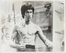 Bruce Lee vintage 8x10 photo Enter The Dragon classic bare chest stance