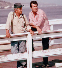 James Garner Noah Beery Jnr on Paradise Cove pier The Rockford Files 8x10 photo