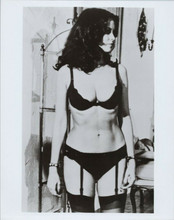 Phyllis Davis wears black bra panties and stockings 1977 The Choirboys 8x10