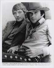 Lancer 1968 western TV Wayne Maunder & James Stacy as Lancer brothers 8x10 photo