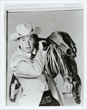 James Garner as TV's Maverick carrying his saddle on his shoulder 8x10 photo