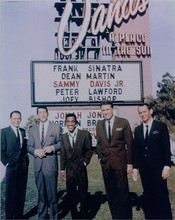 Ocean's 11 Sinatra Martin Davis Lawford Bishop outside Sands 8x10 photo Vegas