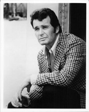 James Garner as Jim Rockford in iconic sports jacket by trailer 8x10 inch photo