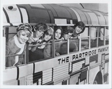 The Partridge Family David Cassidy and family in bus looking out of windows 8x10