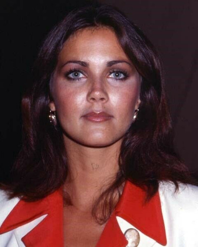 Lynda Carter in red blouse and white jacket 1970's era 8x10 inch photo ...