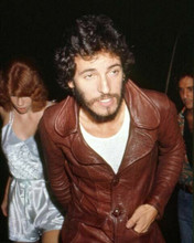 Bruce Springsteenin in leather jacket 1970's with Karen Darvin 8x10 photo