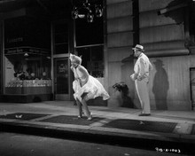 The Seven Year Itch Marilyn Monroe stands over NY subway grate on street