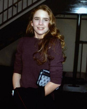 Melissa Gilbert smiles for press cameras late 1970s Little House star 8x10 photo