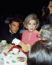 Martin Landau Barbara Bain 1960's seated at Hollywood event 8x10 inch photo