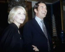 Barbara Bain & Martin Landau 1970's Mission Impossible stars smiling 8x10 photo