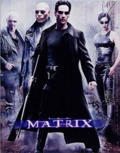 The Matrix line-up Keanu Reeves Carrie Anne Moss Laurence Fishburne 8x10 photo