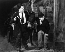 Laurel & Hardy Stan & Ollie with donkey Way Out West 8x10 inch photo