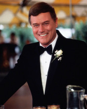 Larry Hagman classic smiling portrait in tuxedo as J,.R. Ewing Dallas 8x10 photo
