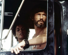 Convoy Kris Kristofferson Ali MacGraw in cab Rubber Duck's 1977 Mack 8x10 photo