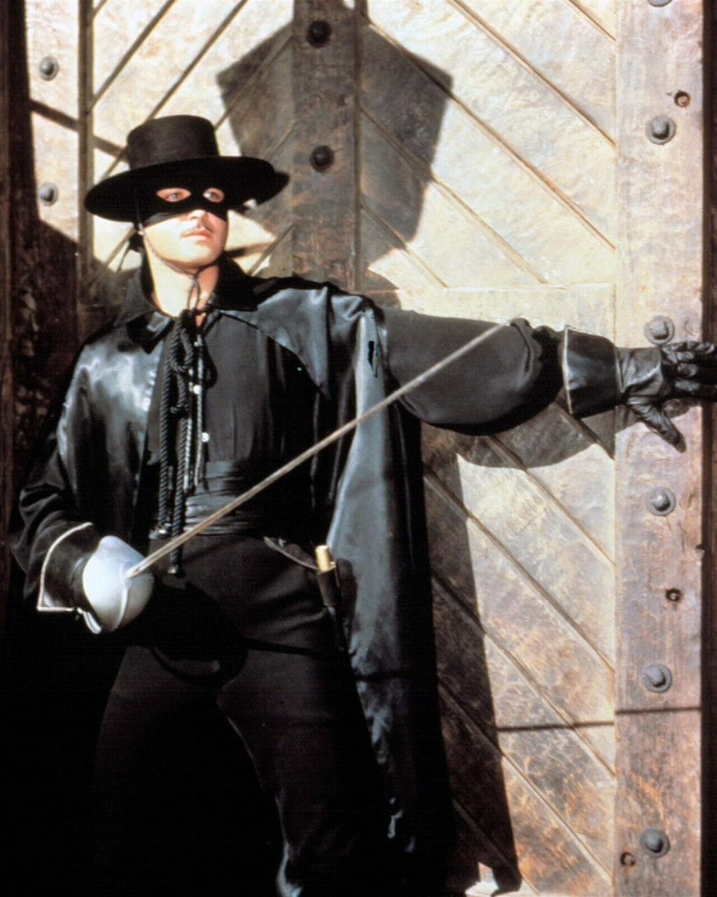 Guy Williams Zorro Unmasked Holding Sword Costume Test Photograph 1957 