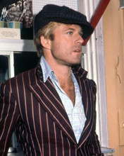 Robert Redford in striped suit and cap as Johnny Hooker The Sting 8x10 photo