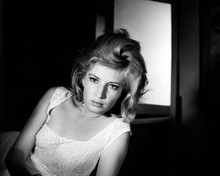 Monica Vitti beautiful portrait mid 1960's in white dress 8x10 inch photo