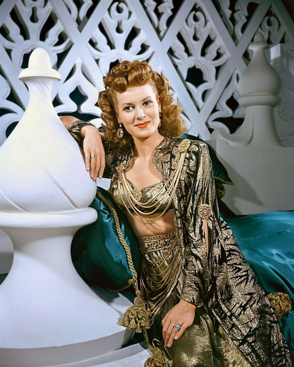 Maureen O Hara stunning in two piece outfit 1947 Sinbad The Sailor