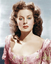 Maureen O'Hara 1940's classic Hollywood glamour portrait in pink 8x10 photo