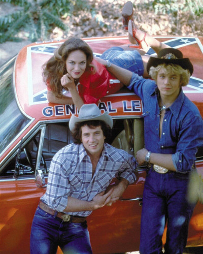 Dukes of Hazzard Catherine Bach atop General Lee Wopat & Schneider 8x10 ...