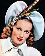 Maureen O'Hara portrait in white outfit & hat Miracle on 34th Street 8x10 photo