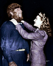 The Wolf Man 1941 Evelyn Ankers playfully strangles Lon Chaney Jnr 8x10 photo