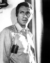 Steve McQueen 1968 as Frank Bullitt wears Safariland shoulder holster 8x10 photo