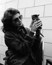 Jennifer O'Neill 1970's on set wearing sunglasses holding kitten 8x10 inch photo