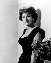 Maureen O'Hara glamour portrait 1960's in black dress shows cleavage 8x10 photo