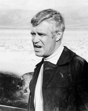 George Peppard early 1970's looks cool in turtle neck & suede jacket 8x10 photo