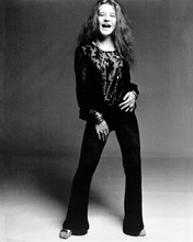 Janis Joplin rock legend full length pose in black outfit 8x10 inch photo