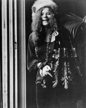 Janis Joplin laughing wearing fur hat 1975 documentary Janis 8x10 inch photo