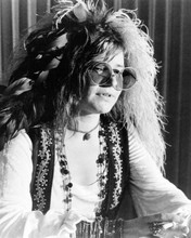 Janis Joplin waering sunglasses feathers in hair 1975 movie Janis 8x10 photo