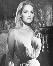 Ursula Andress in sheer white gown shows cleavage as Ayesha 1964 She 8x10 photo
