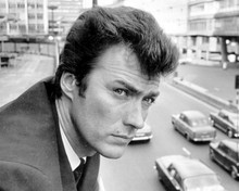 Clint Eastwood poses for press in Birmingham UK 1967 8x10 inch photo