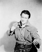 John Wayne draws back a fist tough guy fight scene 8x10 inch photo